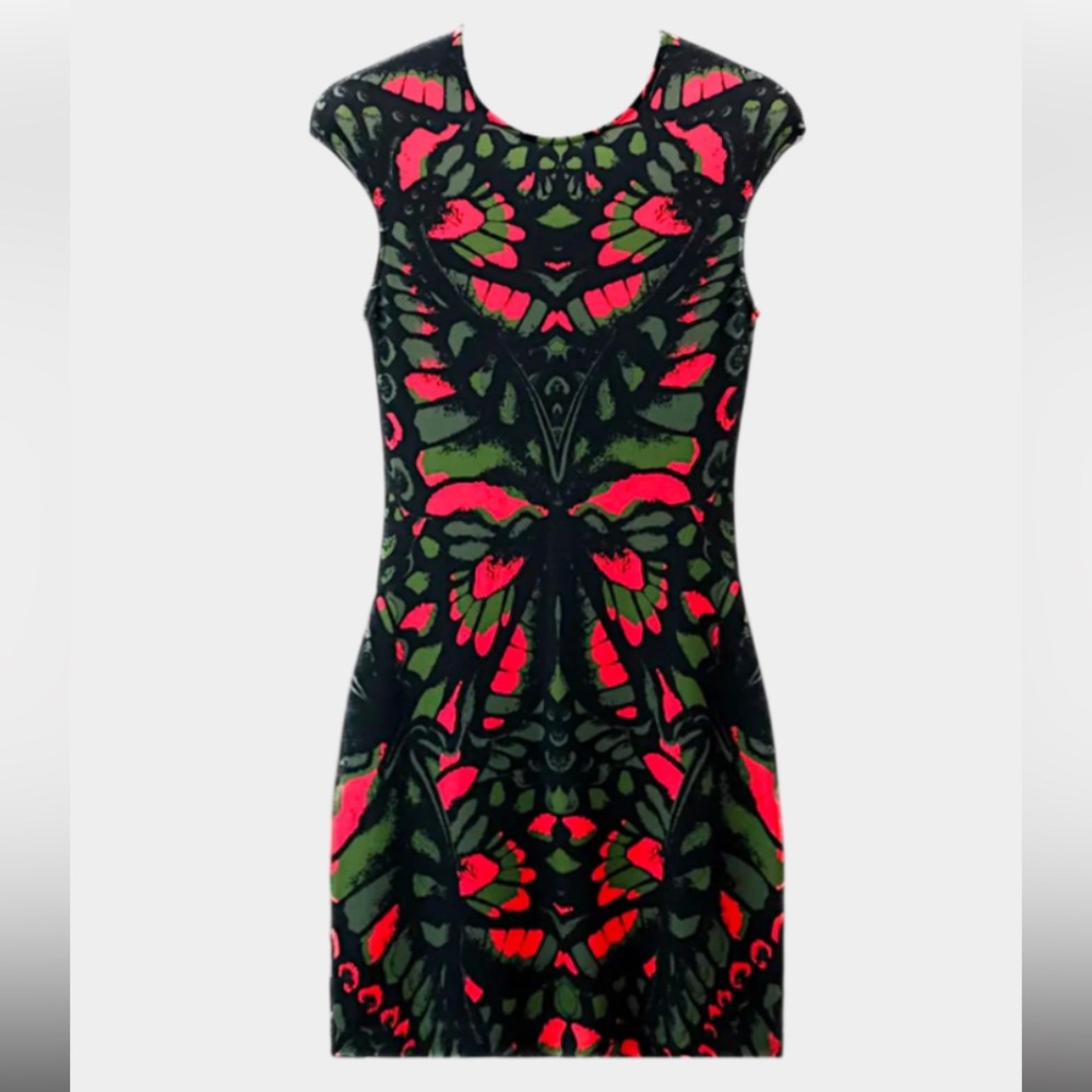 NWOT MCQ by Alexander McQueen pre-Fall 2013 abstract butterfly mini dress